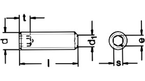 DIN 916 Technical Drawing
