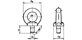 DIN 580 Technical Drawing